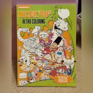 NWT Nickelodeon ‘90s Retro Coloring book
